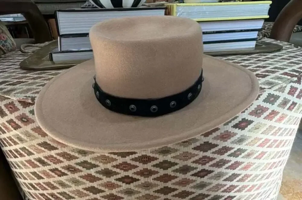 Scotch & Soda Maison Scotch Wool Fedora Hat with Studded Leather Band